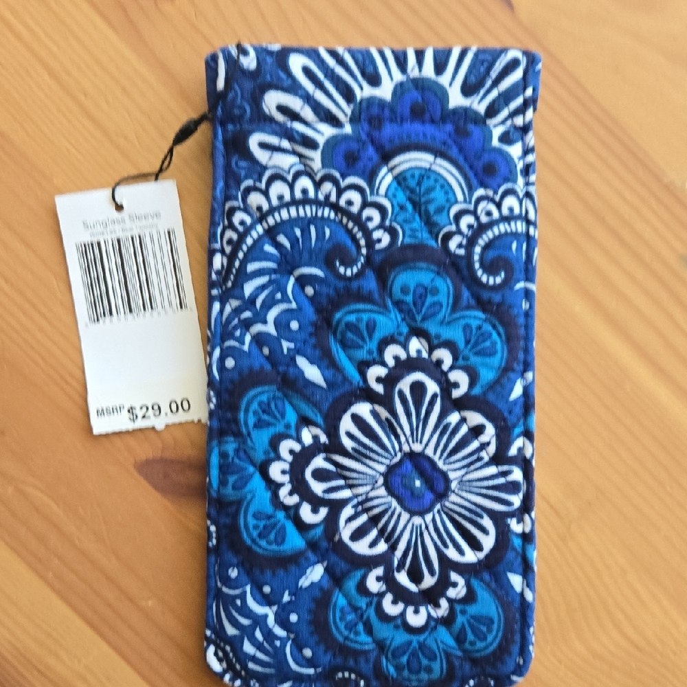 Vera Bradley "Blue Tapestry" Glasses Case